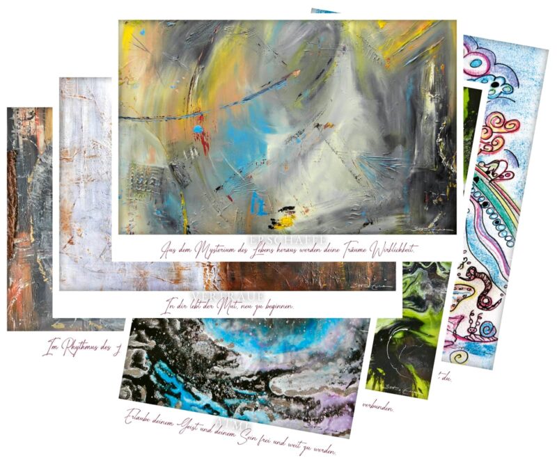 Kunstdruck Coverbilder 6 Stück