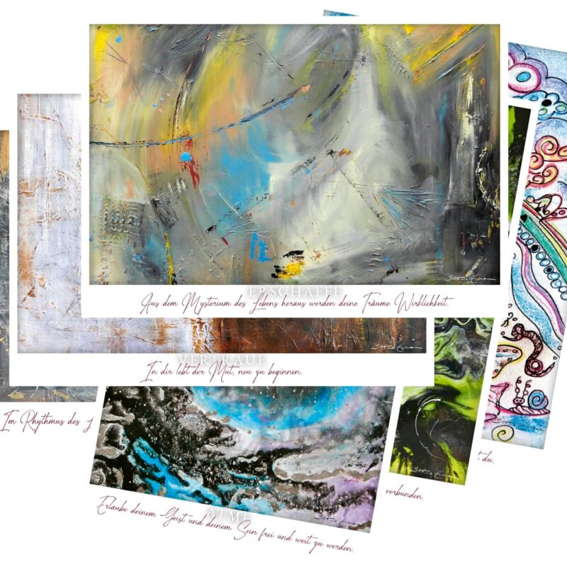 Kunstdruck Coverbilder 6 Stück