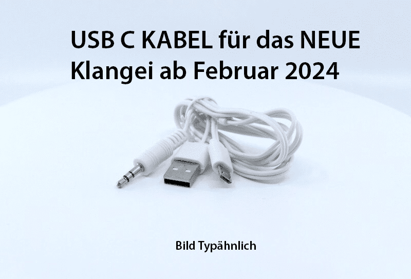 Lade und Audiokabel USB auf USB-C